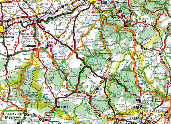 D�tail itin�raire Ardennes