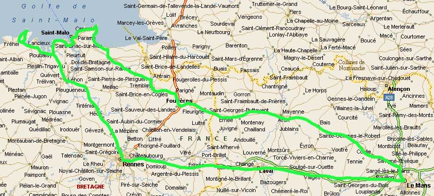 Carte 1 Bretagne 2006