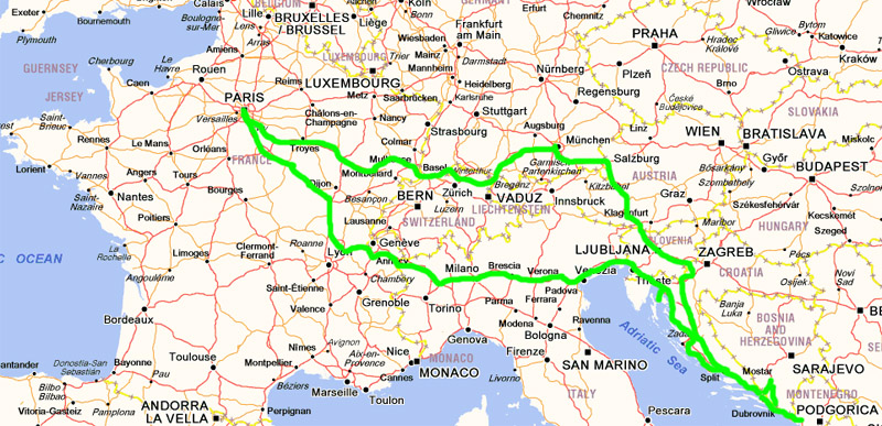 Itin�raire G�n�ral